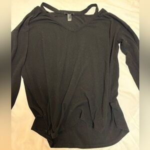 Cool black cutout sweater